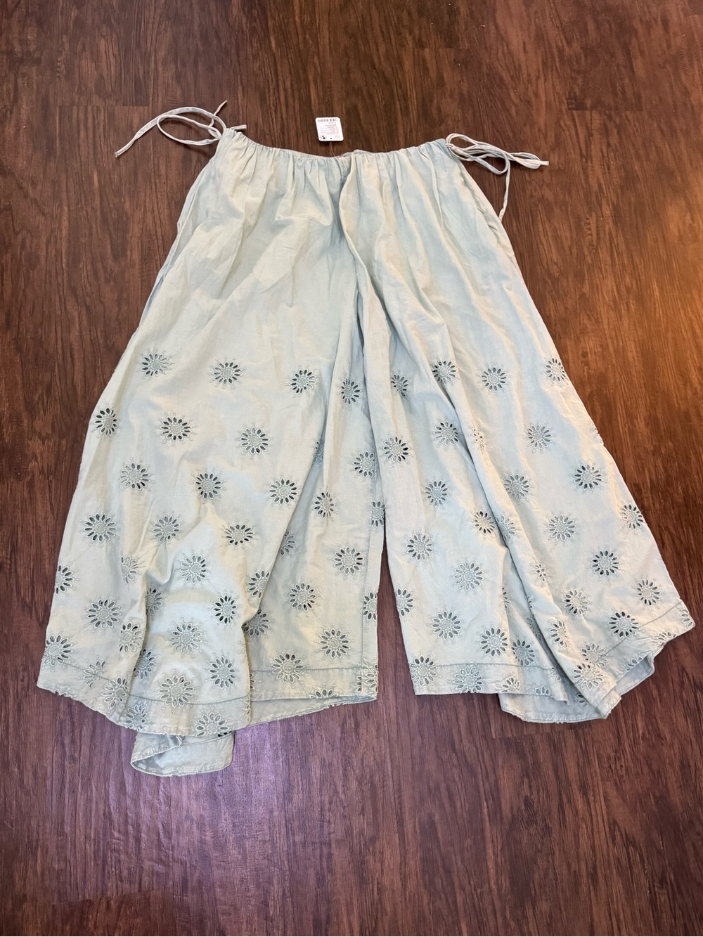 Free People sweet Serenade pull-on Eyelet Wide-Leg Pants - Picture 14 of 16